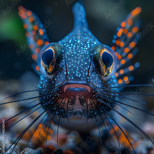 Obraz na płótnie Cory Catfish Underwater Close-Up w salonie