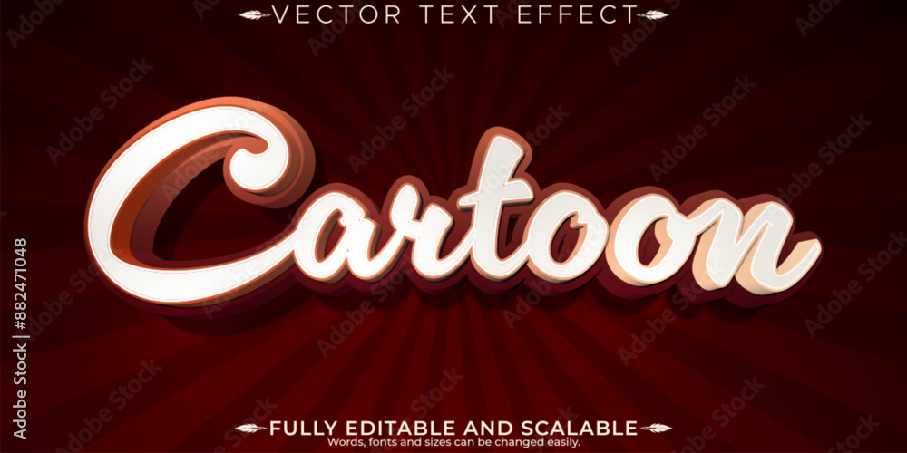 Editable text effect comic show, 3d cartoon and funny font style Editable text effect comic show, 3d cartoon and funny font style