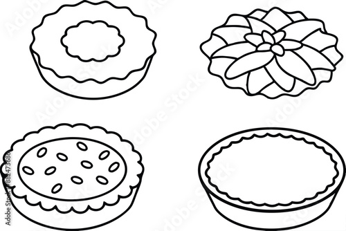 Quiche Line Art Graphic Design