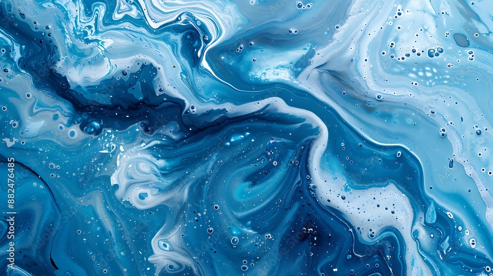 Abstract Backdrop: Cyan Marble with Hexagonal Shapes Abstract Backdrop: Cyan Marble with Hexagonal Shapes