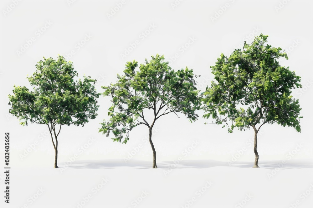 Clustered trees on a landscape, ideal for outdoor or nature-themed projects Clustered trees on a landscape, ideal for outdoor or nature-themed projects