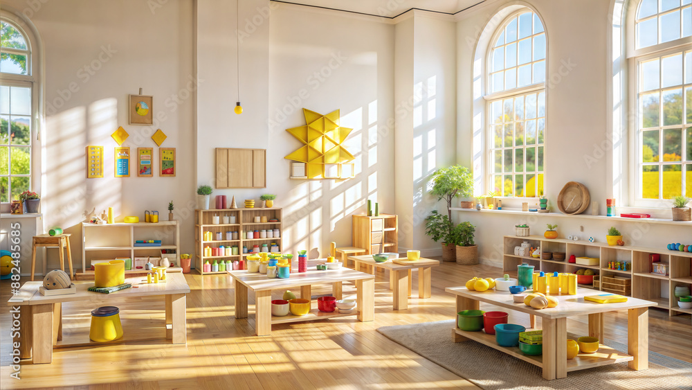 Interior of a children's room with toys. 3d rendering Interior of a children's room with toys. 3d rendering