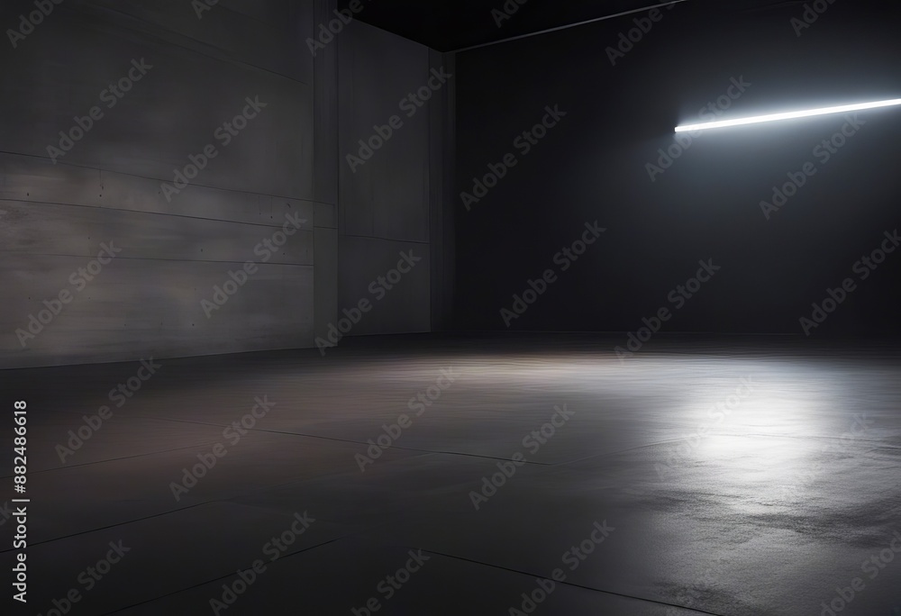road dark lights concrete floor black spotlight background mist ground glowing smoke and road dark lights concrete floor black spotlight background mist ground glowing smoke and