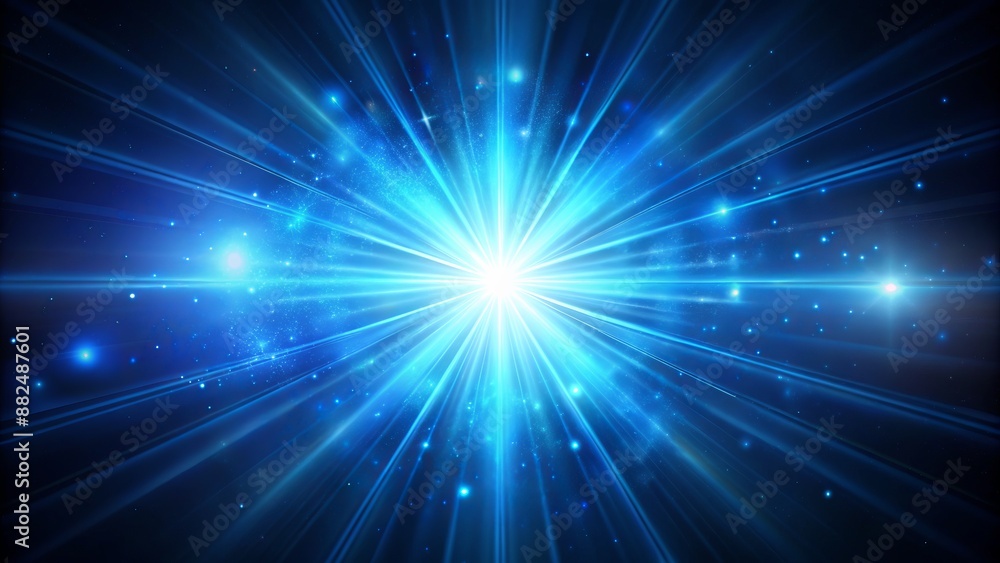 Vibrant blue lens flare radiates from the center, illuminating a dark, misty atmosphere, with subtle gradient and sparkling highlights. Vibrant blue lens flare radiates from the center, illuminating a dark, misty atmosphere, with subtle gradient and sparkling highlights.