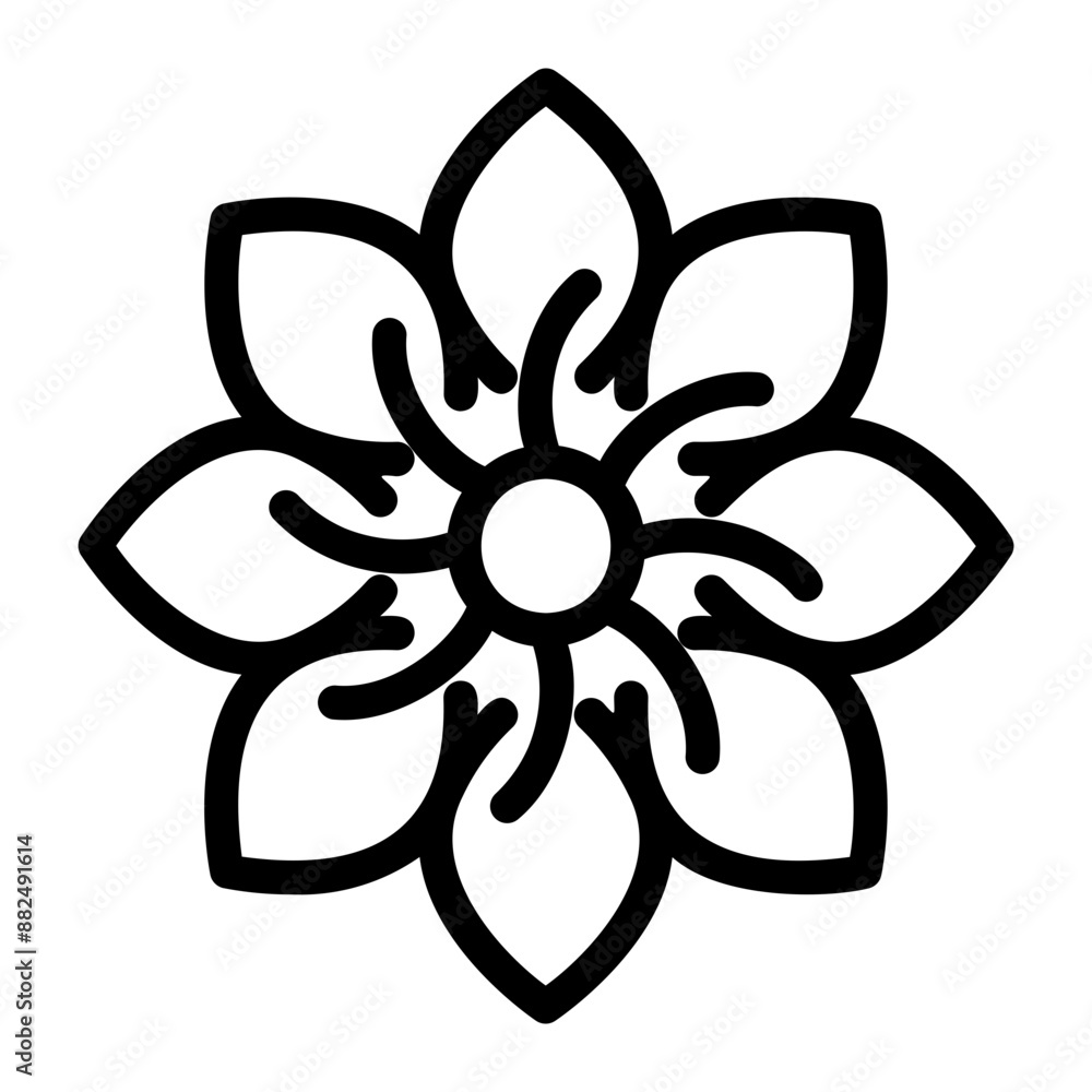 flower Line Icon flower Line Icon