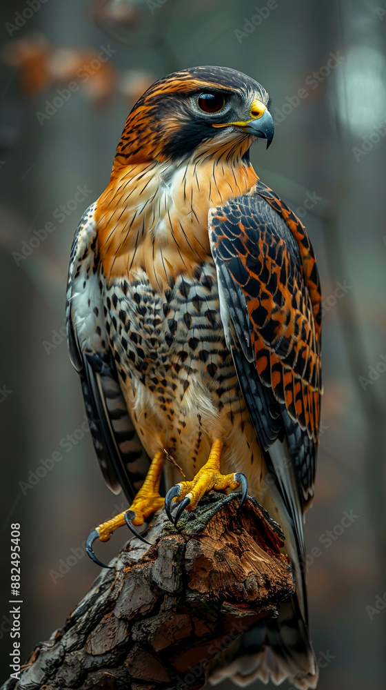 Majestic Hawk in Soft Color Palette Perched on Branch, 8K Ultra Realistic Photo Real Image of Best Quality Majestic Hawk in Soft Color Palette Perched on Branch, 8K Ultra Realistic Photo Real Image of Best Quality