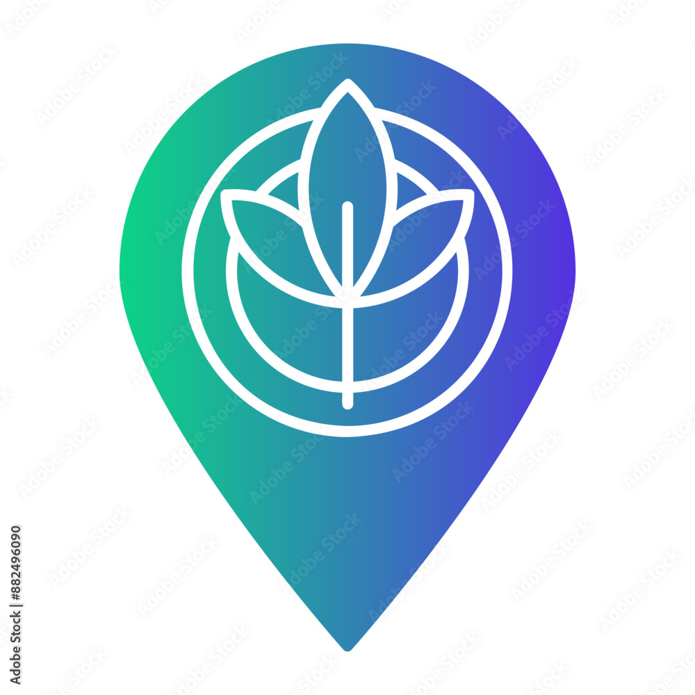 plant Gradient icon plant Gradient icon