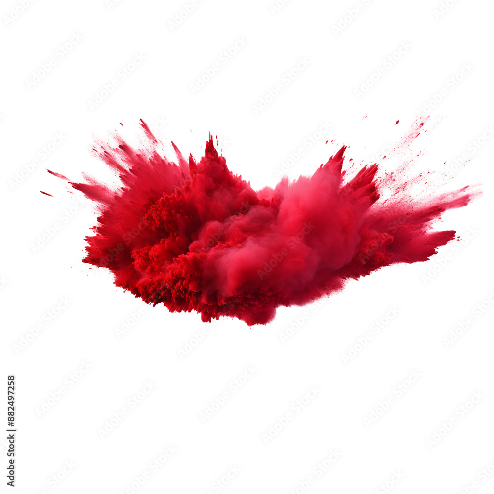 explosion of red powder isolated on white background png explosion of red powder isolated on white background png