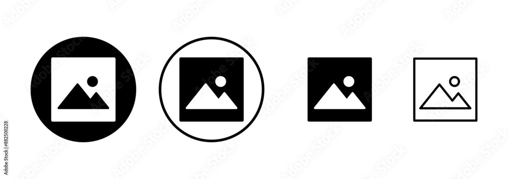 Picture icon vector isolated on white background. Picture vector icon. photo gallery icon vector Picture icon vector isolated on white background. Picture vector icon. photo gallery icon vector
