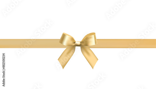 gold bow design material
