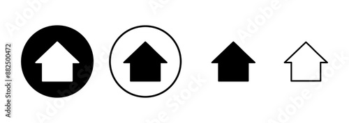 Home icon vector isolated on white background. House vector icon. Address