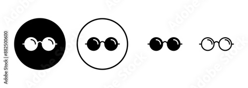 Glasses icon vector isolated on white background. Stylish Eyeglasses. Glasses vector. Optical concept