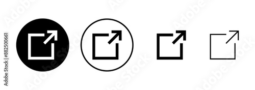 Link icon vector isolated on white background. Link vector icon. External link symbol vector icon. Hyperlink symbol