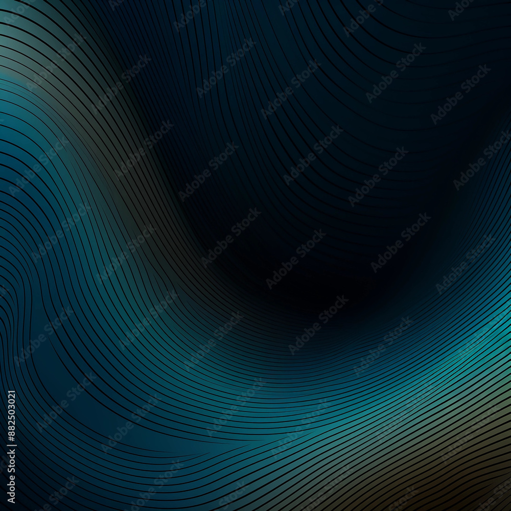 Dark blue gradient background with thin lines in the shape of wavy curves Dark blue gradient background with thin lines in the shape of wavy curves