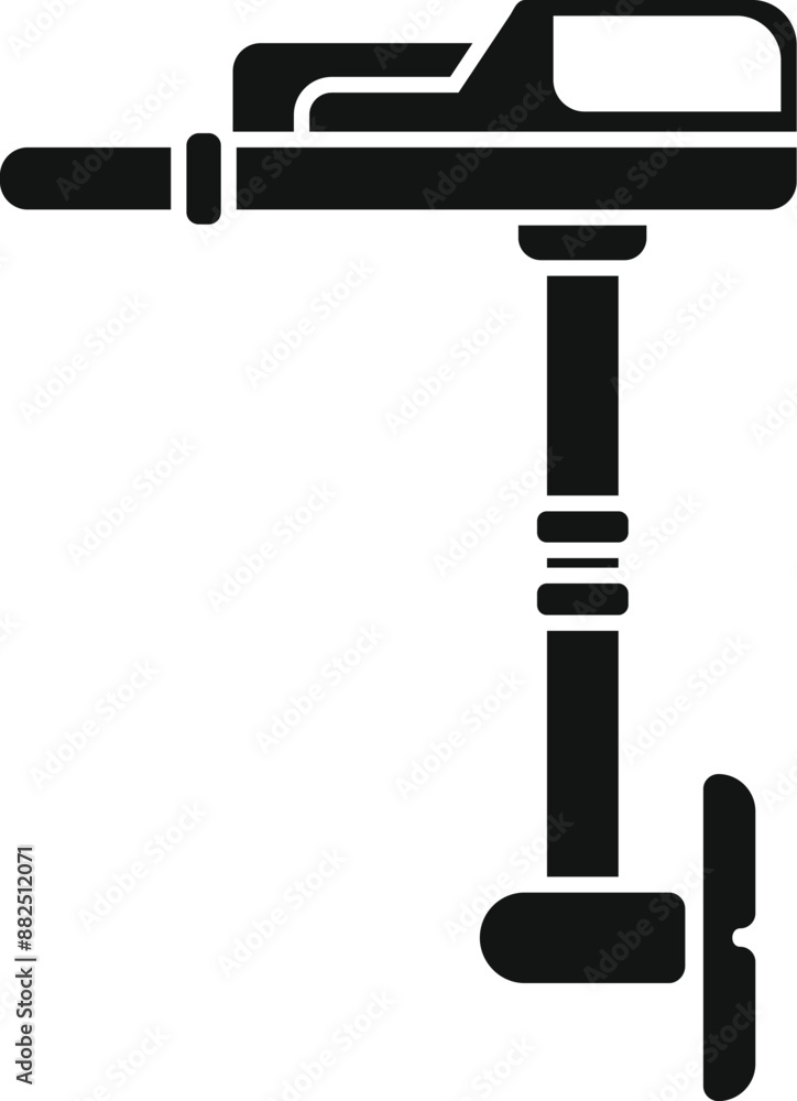 Boat motor icon in simple style isolated on white background Boat motor icon in simple style isolated on white background