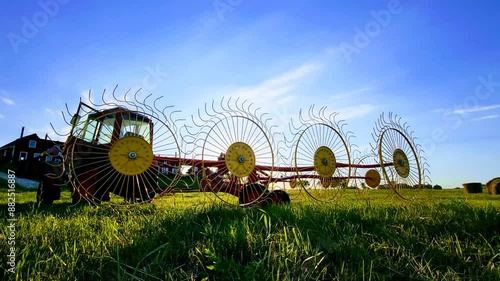 old farm tractor