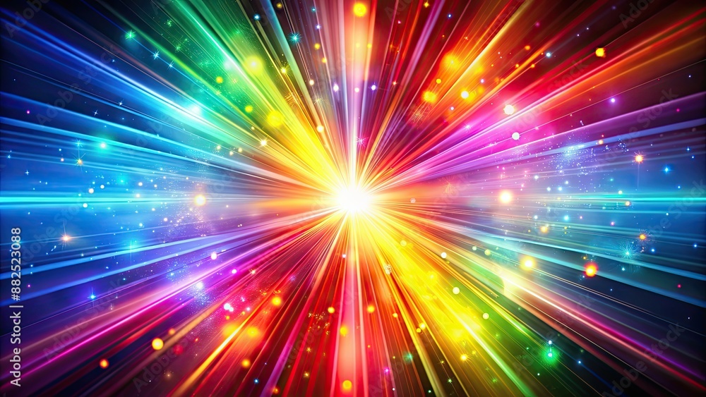 Vibrant burst of colorful light illuminating a unique perspective, vibrant, burst, colorful, light, illuminating Vibrant burst of colorful light illuminating a unique perspective, vibrant, burst, colorful, light, illuminating