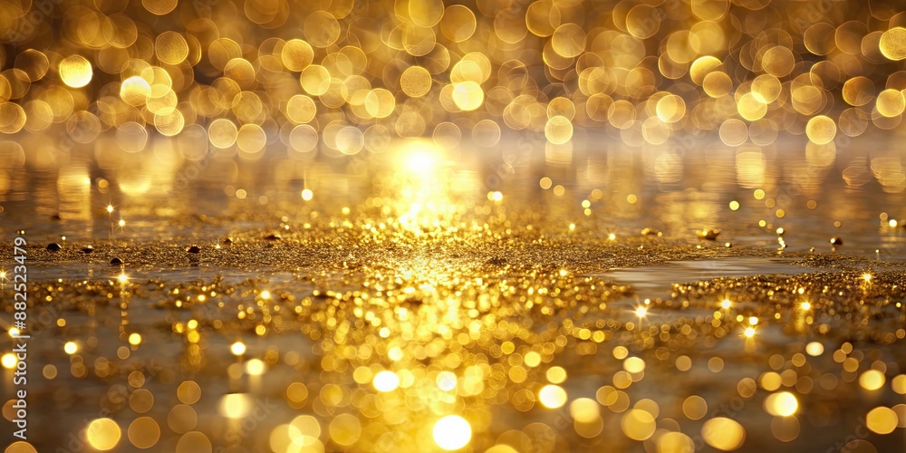 Gold sparkles reflecting on calm water surface , gold, sparkles, water, reflection, shimmer, golden, glimmer, serene, peaceful Gold sparkles reflecting on calm water surface , gold, sparkles, water, reflection, shimmer, golden, glimmer, serene, peaceful