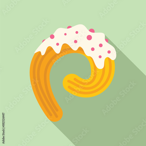Churro dipped in white chocolate and pink sprinkles is making your mouth watering