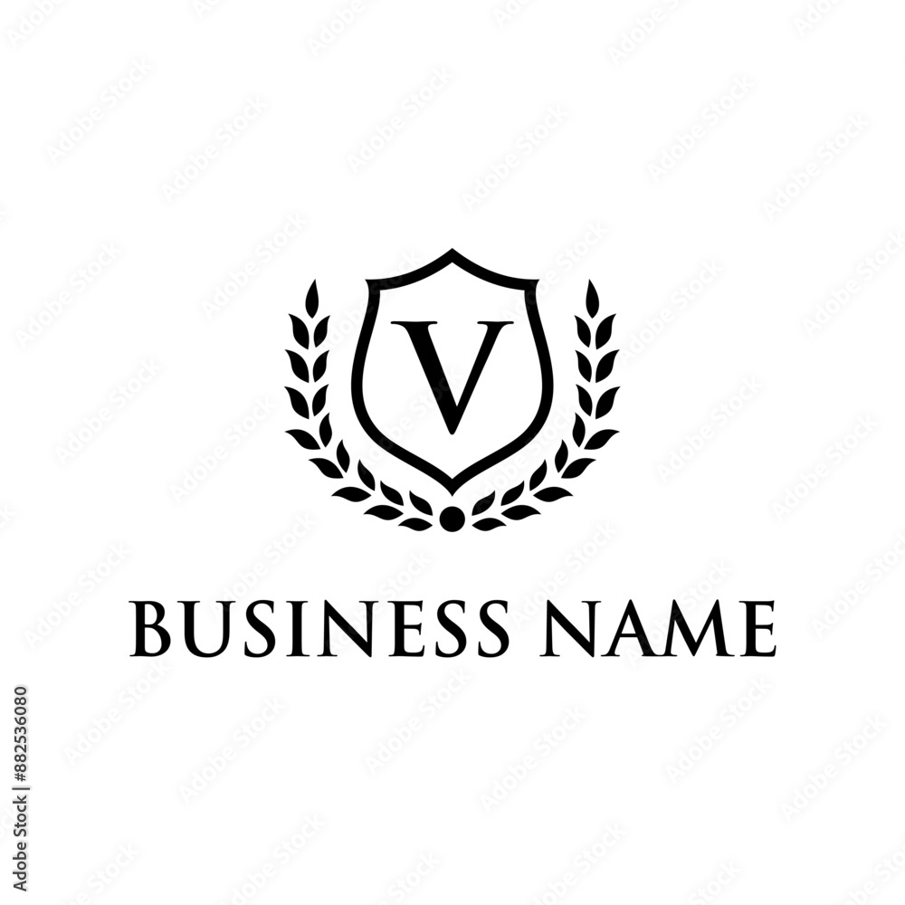 letter V law firm concept letter V law firm concept
