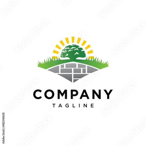 Floor Lawn logo icon vector