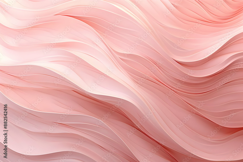 Pink Abstract 3D Wavy Background Pink Abstract 3D Wavy Background