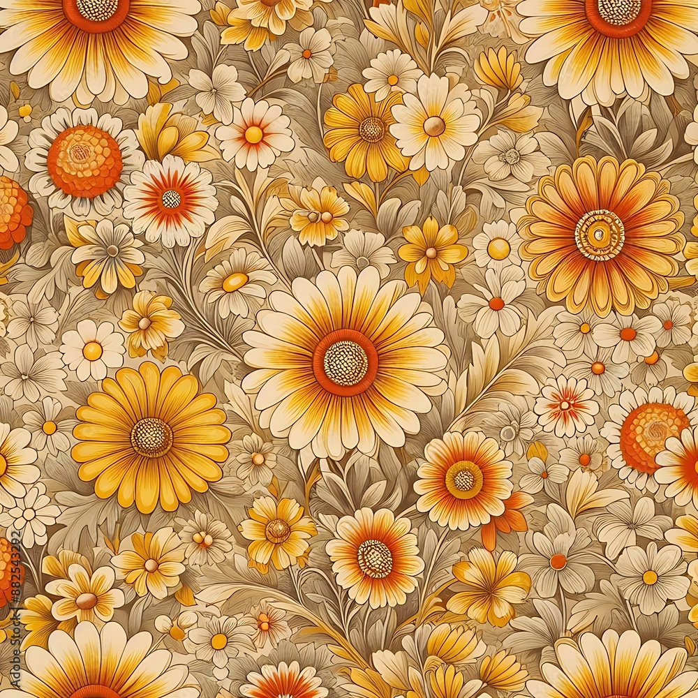 Seamless flower pattern Seamless flower pattern
