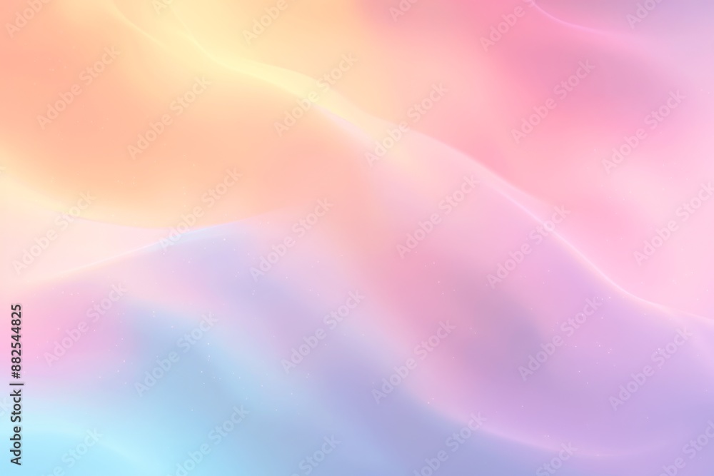 Obraz premium エッジをぼかしたパステルレインボーのグラデーション背景