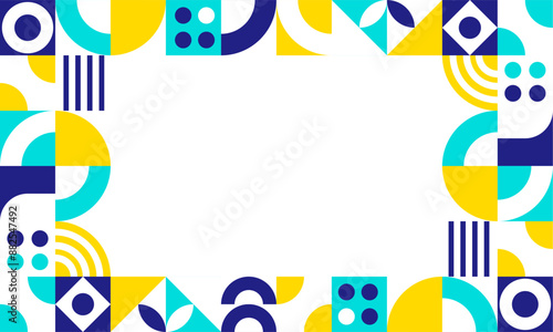 abstract mosaic flat design background