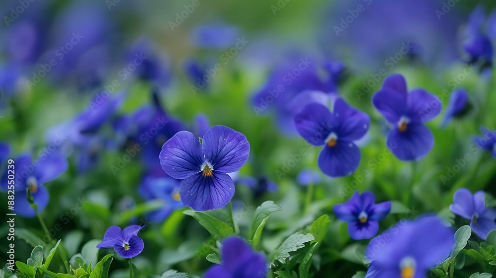 Blue violet flowers in the garden. High quality photo which is very beautiful Blue violet flowers in the garden. High quality photo which is very beautiful