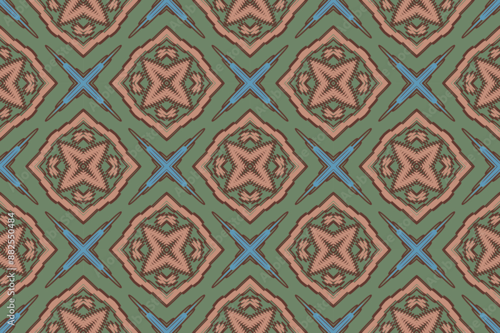 Ornament Mexican, Mexico Flowers, Traditional Ethnic Ikat, Aztec Abstract Vector Pattern, Seamless Pattern in Tribal, Folk Embroidery and Mexican Style. Ornament Mexican, Mexico Flowers, Traditional Ethnic Ikat, Aztec Abstract Vector Pattern, Seamless Pattern in Tribal, Folk Embroidery and Mexican Style.