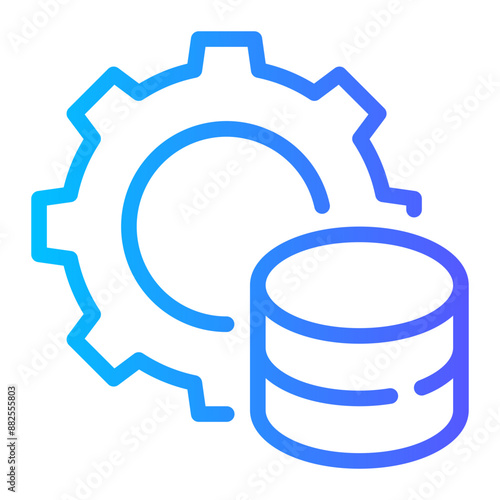 database gradient icon