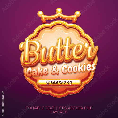 Butter bisquit Logo and Label