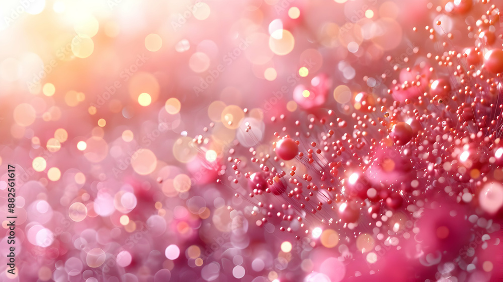 Pink Bokeh Abstract Background