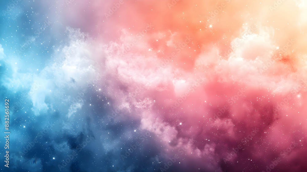 Abstract Background with Pink, Blue, and Orange Nebula Abstract Background with Pink, Blue, and Orange Nebula