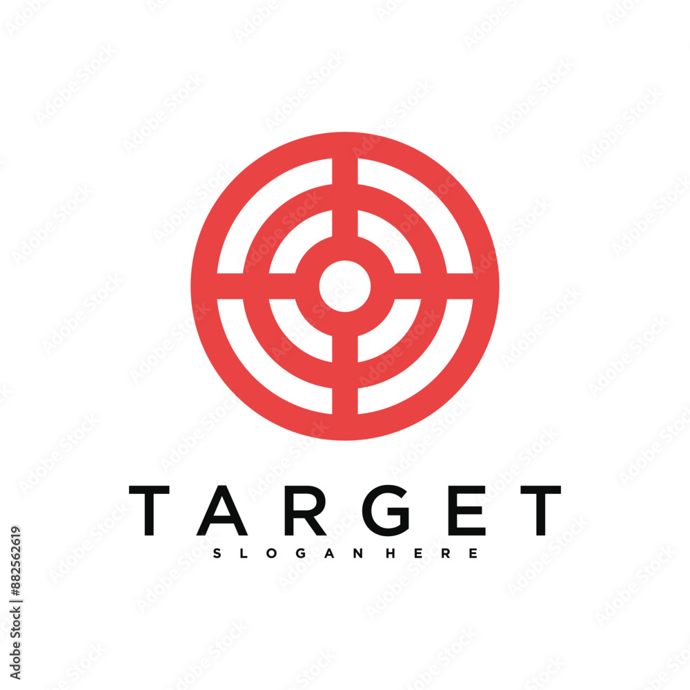 Target logo design, abstract and unique target sign. Premium Vector Target logo design, abstract and unique target sign. Premium Vector