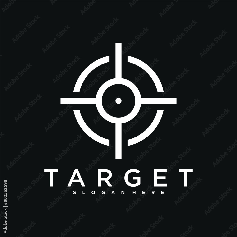 Target logo design, abstract and unique target sign. Premium Vector Target logo design, abstract and unique target sign. Premium Vector