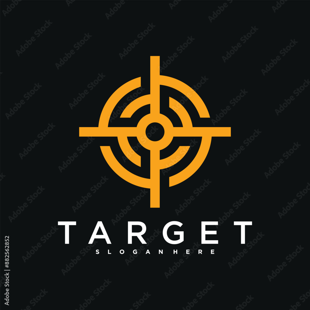 Target logo design, abstract and unique target sign. Premium Vector Target logo design, abstract and unique target sign. Premium Vector