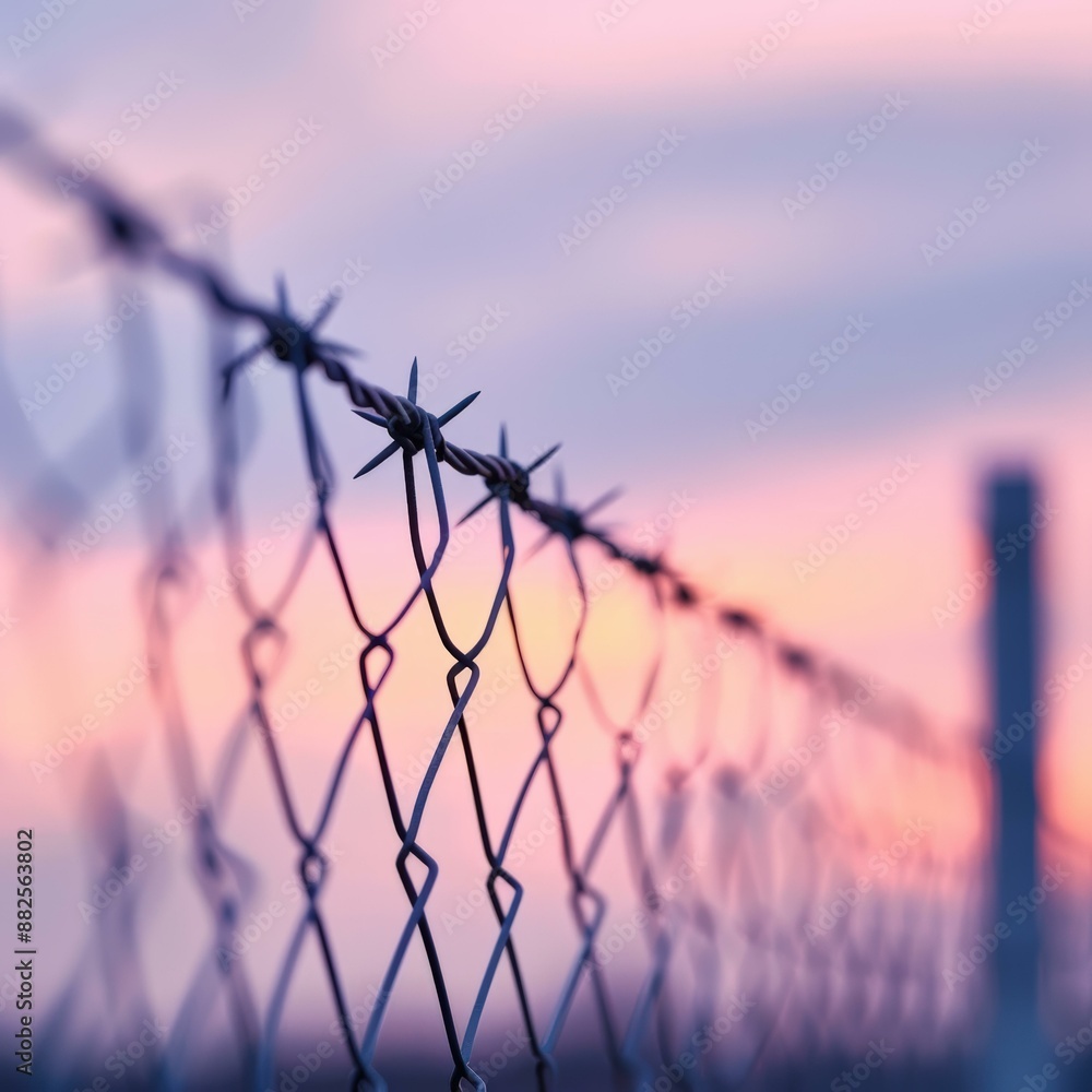 Barbed Sunset: Beauty and Danger Intertwined Barbed Sunset: Beauty and Danger Intertwined