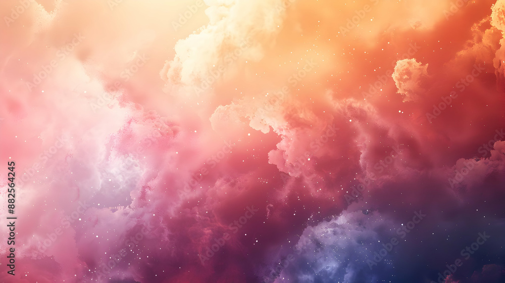 Abstract Background with Pink and Orange Clouds Abstract Background with Pink and Orange Clouds