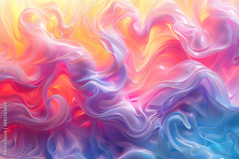 Abstract 3D Background with Vibrant Swirls Abstract 3D Background with Vibrant Swirls