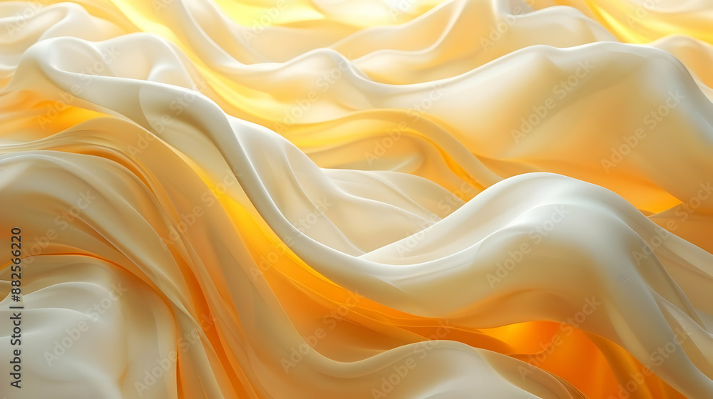 Abstract Yellow Fabric Background Abstract Yellow Fabric Background