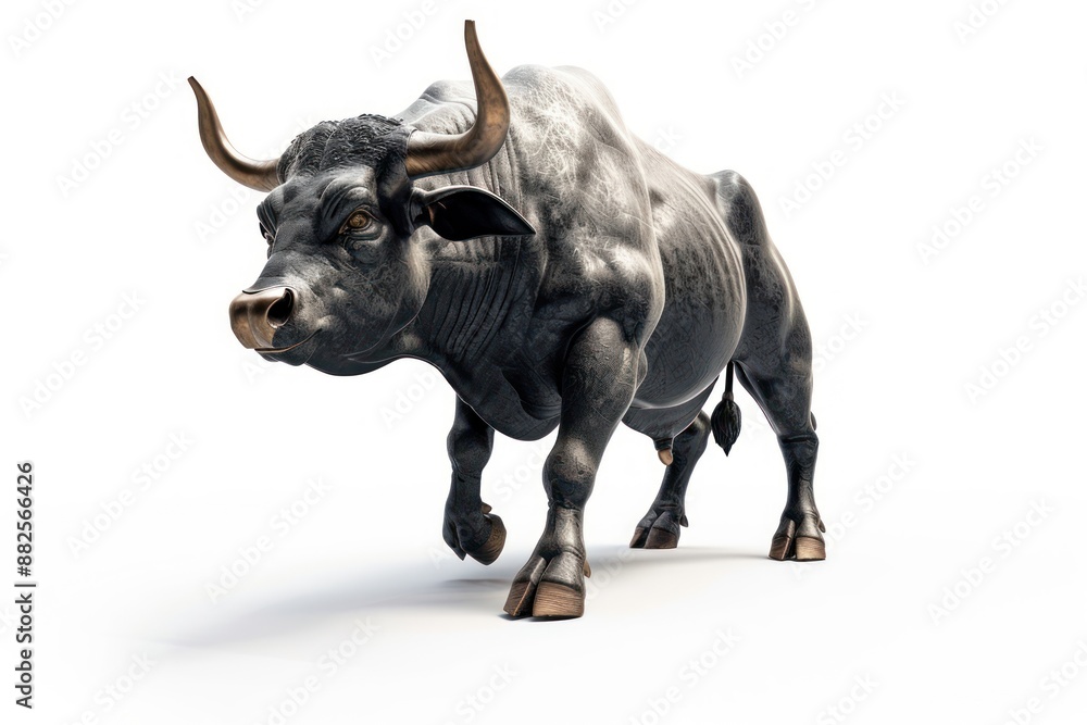 Obraz premium Stock market livestock wildlife buffalo.