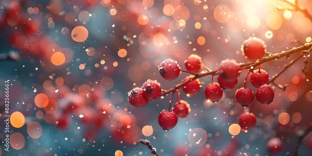 a close up of a branch with berries on it. a close up of a branch with berries on it.