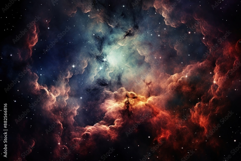 Obraz premium Nebulae nebula space astronomy.