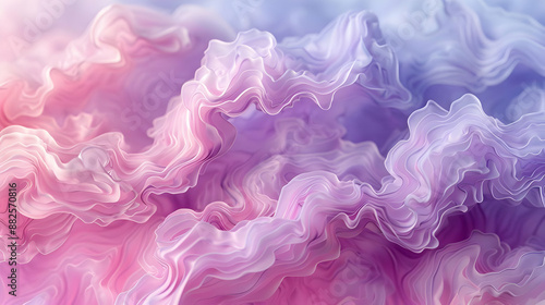 Abstract Wavy Purple and Pink 3D Background © Siasart Studio