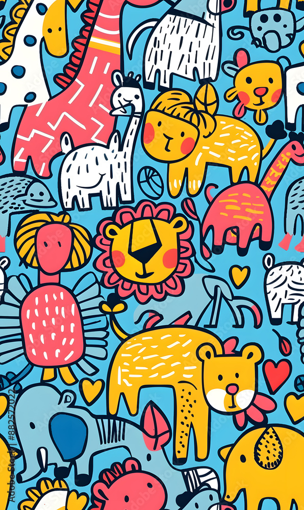 cartoon 2d illustrator doodle pattern, cute pattern in graphic seamless pattern cartoon 2d illustrator doodle pattern, cute pattern in graphic seamless pattern
