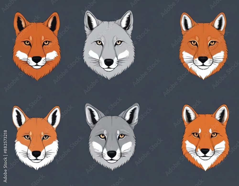 An image of a fox and other animals An image of a fox and other animals