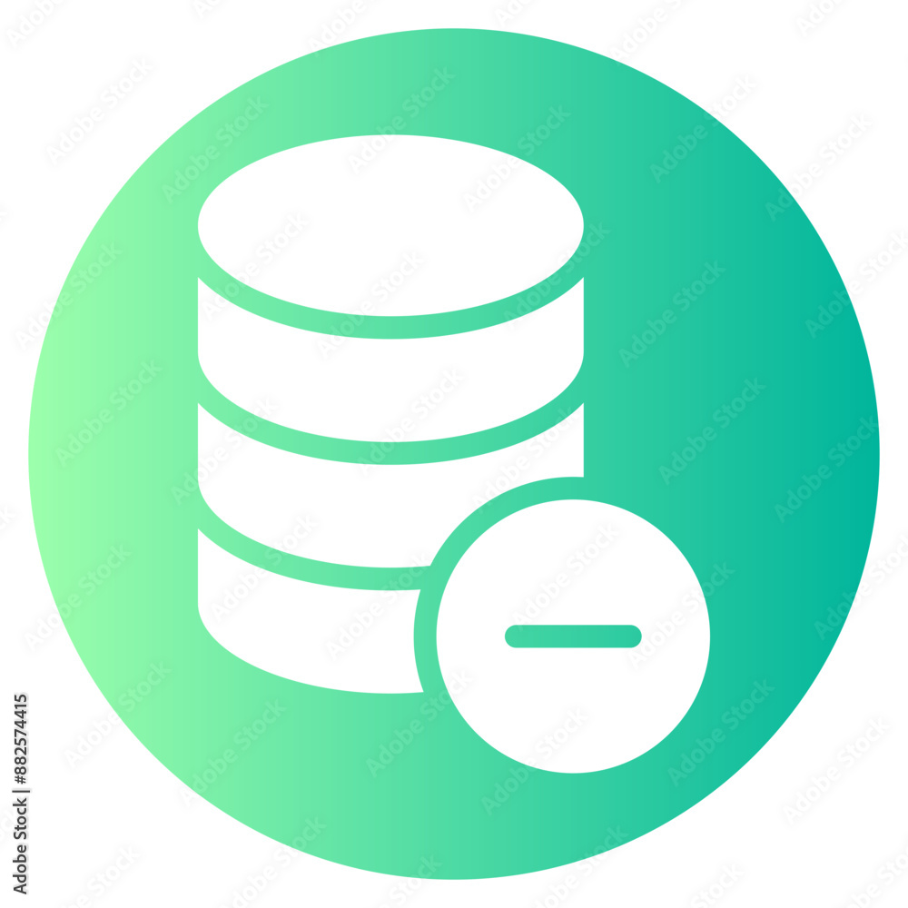 delete gradient icon