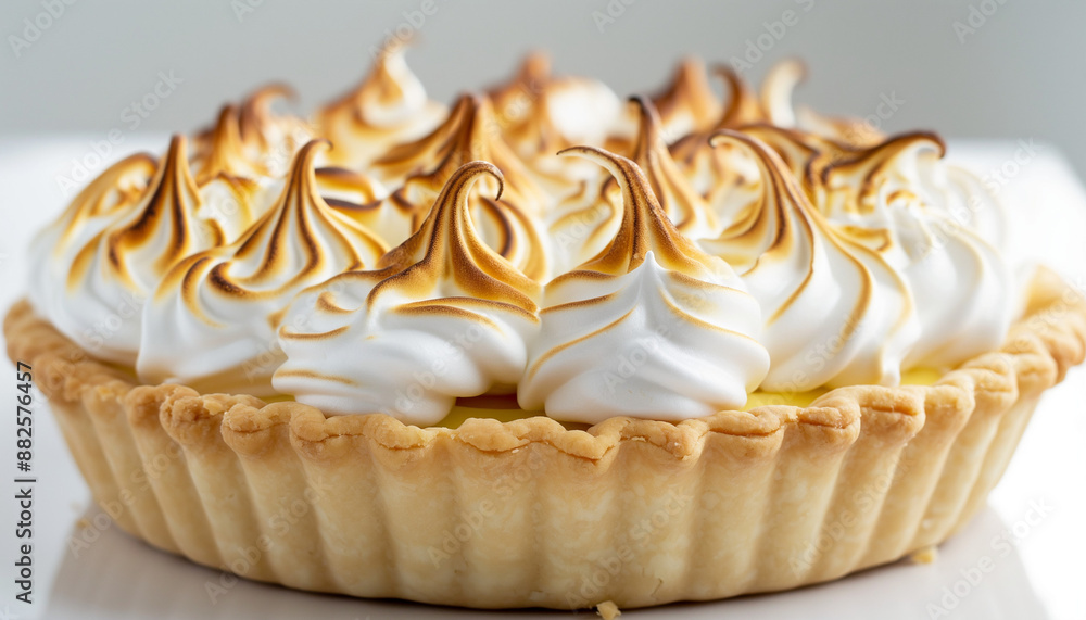 a classic lemon meringue pie, featuring a golden, flaky crust filled with tangy lemon curd and topped with a cloud of perfectly toasted meringue peaks a classic lemon meringue pie, featuring a golden, flaky crust filled with tangy lemon curd and topped with a cloud of perfectly toasted meringue peaks